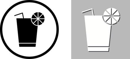 Unique Lemon Juice Icon Design vector