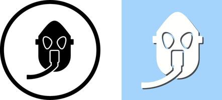 Unique Oxygen Mask Icon Design vector