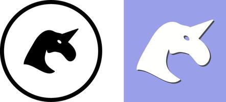 Unicorn Icon Design vector