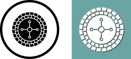 Roulette Icon Design vector