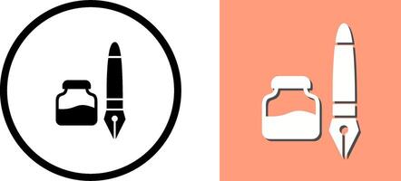 Ink and Pen Icon Design vector