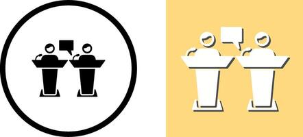 Debate Icon Design vector