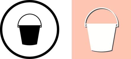 Water Bucket Icon Design vector