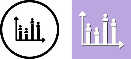 Candidate Graph Icon Design vector