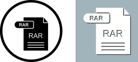 RAR Icon Design vector