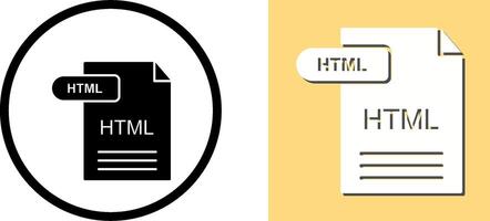 HTML Icon Design vector