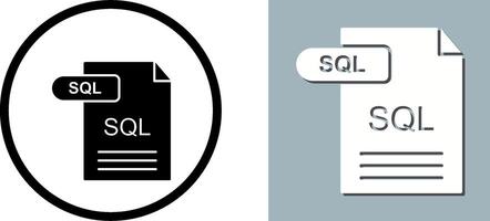 SQL Icon Design vector
