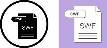 SWF Icon Design vector