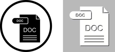 DOC Icon Design vector