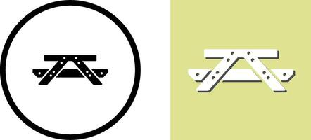 Picnic of Table Icon Design vector