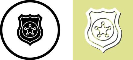 Police shield Icon Design vector