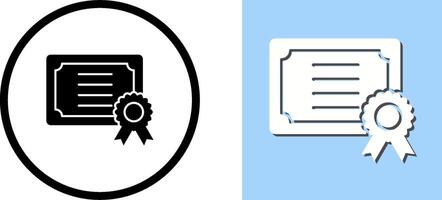 Certificate Icon Design vector