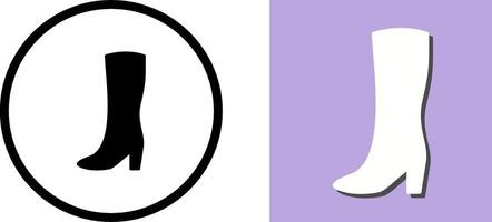 Long Boots Icon Design vector