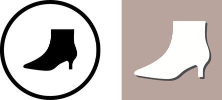 Boots with Heels Icon Design vector