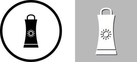 Sunblock Cream Icon Design vector