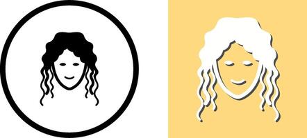Hair Curly Icon Design vector