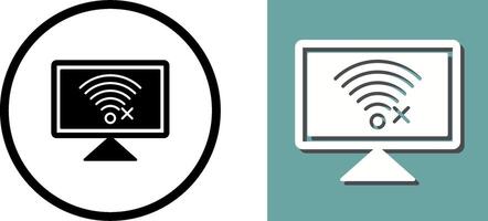 Disconnected Network Icon Design vector