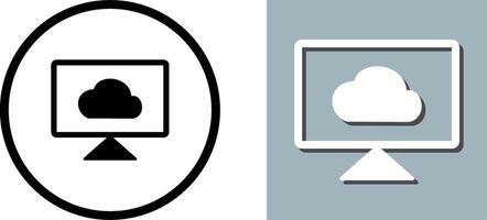 Cloud System Icon Design vector
