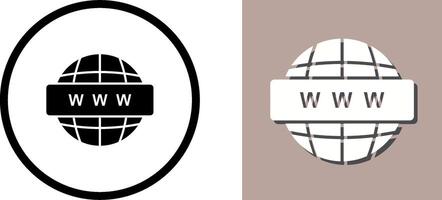 World Wide Web Icon Design vector