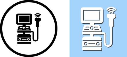 Ultrasound Machine Icon Design vector