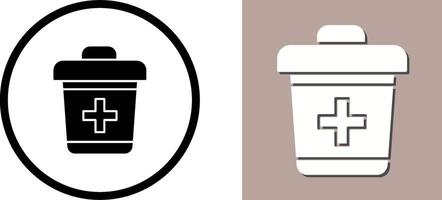 Dustbin Icon Design vector