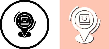 Shop Location Icon Design vector