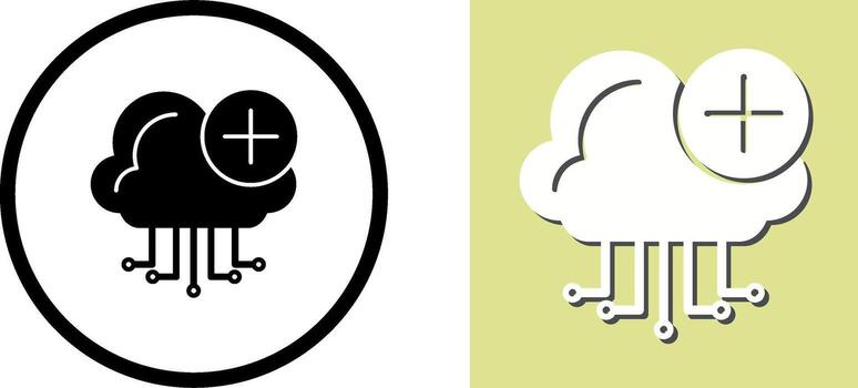 diseño de icono de computación en la nube vector