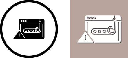 Phishing Password Icon Design vector