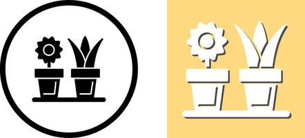 House Plants Icon Design vector