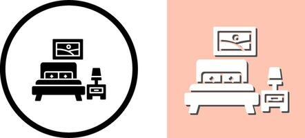 Bedroom Icon Design vector