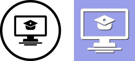 Online Course Icon Design vector