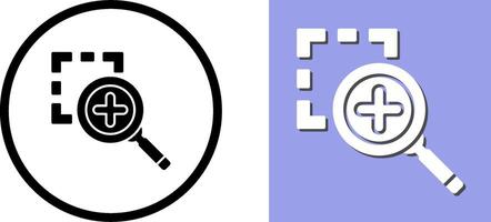 Zoom In Icon Design vector