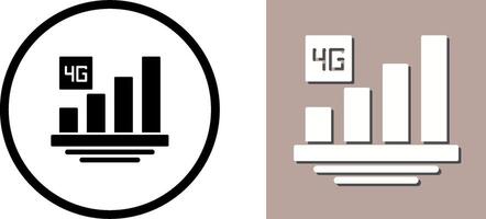4G Icon Design vector
