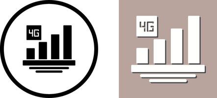 diseño de icono 4g vector