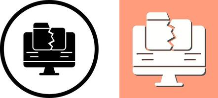 Data Loss Icon Design vector