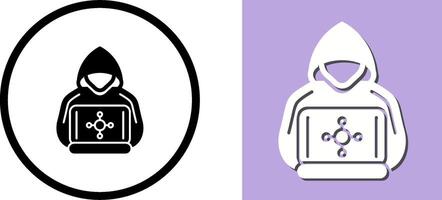 Hacker Icon Design vector