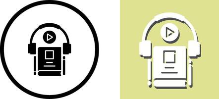 Audio Book Icon Design vector