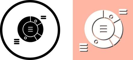 Pie Chart Icon Design vector