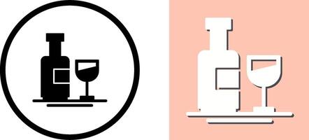 Wine Bottle Icon Design vector