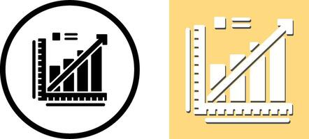 Line Graph Icon Design vector