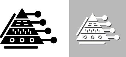 Pyramid Graph Icon Design vector