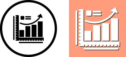Growth Chart Icon Design vector