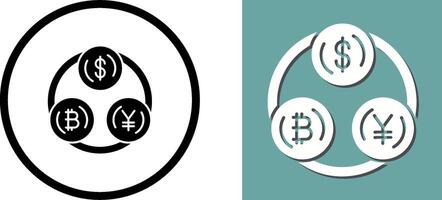 Currency Exchange Icon Design vector