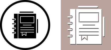 Spring Notebook Icon Design vector