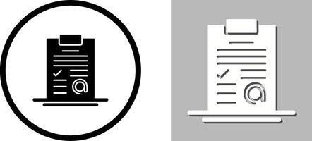 AT Sign Icon Design vector