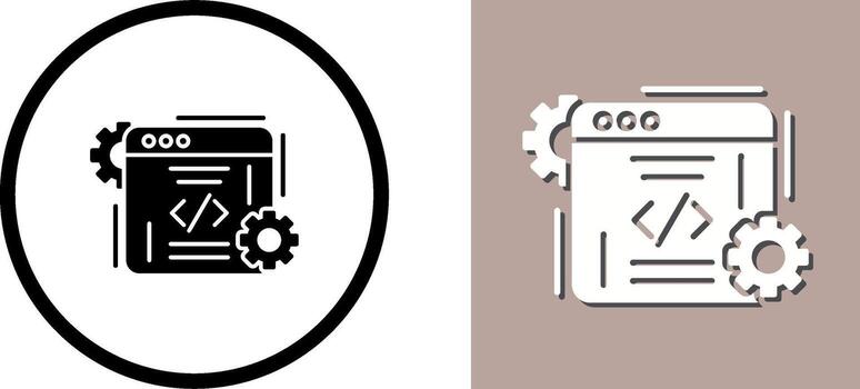 Coding Icon Design vector