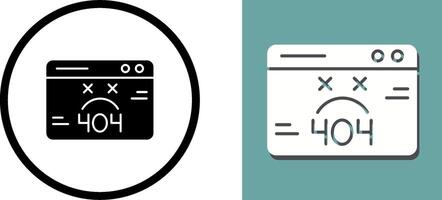 404 Error Icon Design vector