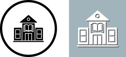 Library Building Icon Design vector