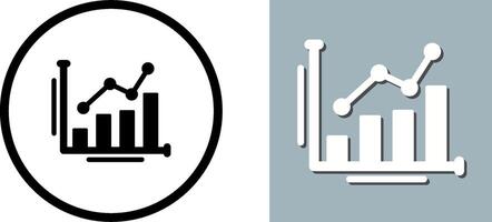 Bar Chart Icon Design vector