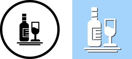 blanco vino icono diseño vector